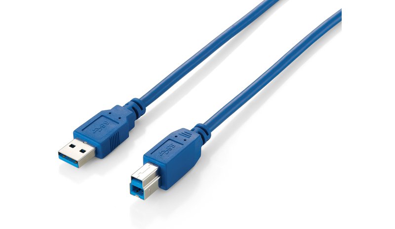 Equip USB 3.0 Type A to Type B Cable, 1.0m , Blue