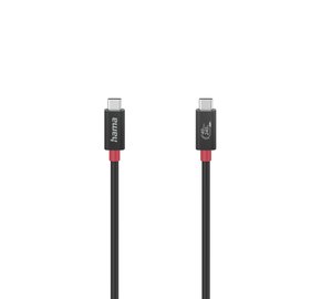 Hama 00200779 USB cable USB4 Gen 3x2 1 m USB C 40 Gbit/s Black