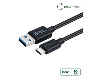 Microconnect ECO-USB3.2CA05 USB cable USB 3.2 Gen 2 (3.1 Gen 2) 0.5 m USB A USB C Black
