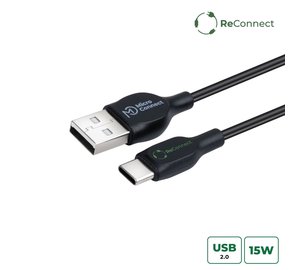 Microconnect ECO-USB3.1CCHAR1B USB cable USB 2.0 1 m USB A USB C Black