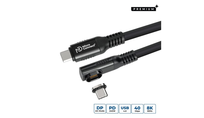 Microconnect MC-LS-USB4CC2.0-A USB cable USB4 Gen 3x2 2 m USB C 240 W Black