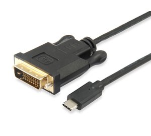 Equip USB Type C to DVI-D Dual Link Cable Male to Male, 1.8m