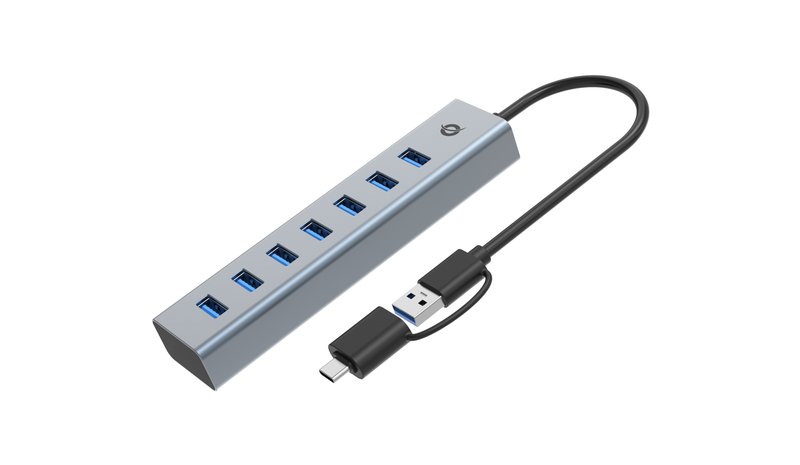 Conceptronic HUBBIES21G 7-Port USB 3.0 Hub, 5Gbps, USB-A x 7