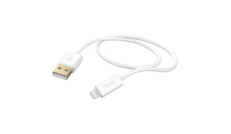 Hama Charging Cable, USB-A - Lightning, 1.5 m, White
