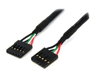 StarTech.com 18in Internal 5 pin USB IDC Motherboard Header Cable – F/F