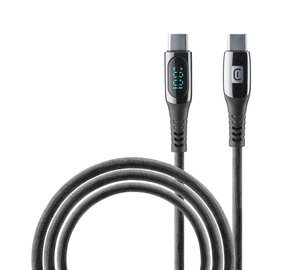 Cellularline Display Cable USB-C cable with integrated LCD display