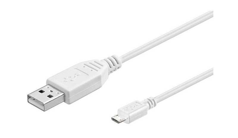 Microconnect USBABMICRO0,30W USB cable USB 2.0 0.3 m USB A Micro-USB B White