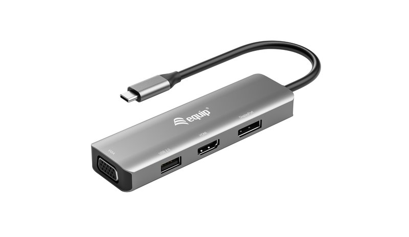 Equip USB-C to HDMI/DisplayPort/VGA /USB Adapter