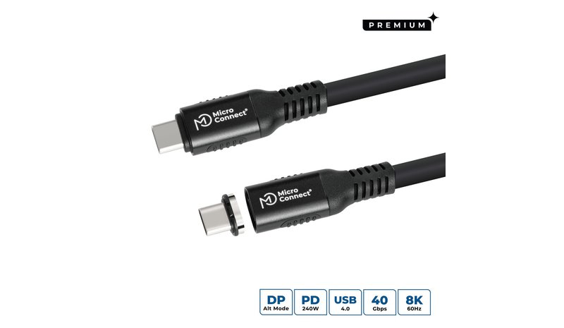 Microconnect MC-LS-USB4CC2.0 USB cable USB4 Gen 3x2 2 m USB C 240 W Black