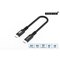 Microconnect USB3.2CC015 USB cable USB 3.2 Gen 2x2 0.15 m USB C Black – kuva 1