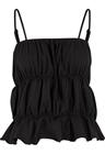 Urban Classics - Ladies Tiered Cami Top - Toppi - Naiset - Musta