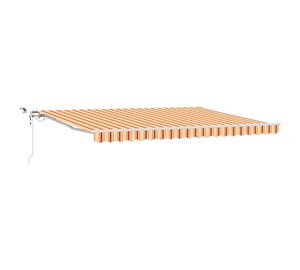 vidaXL Aurinkovarjon kangas Keltainen ja oranssi 450 × 350 cm