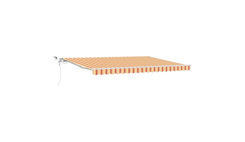 vidaXL Aurinkovarjon kangas Keltainen ja oranssi 450 × 350 cm