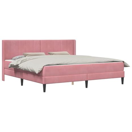 vidaXL Sängyn runko Pinkki 6FT Super King Size Sametti