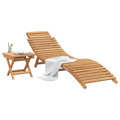 vidaXL Aurinkotuoli 2 pcs Ruskea Tiikkipuu