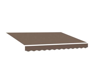 vidaXL Markiisin vaihtokangas Taupe 4 × 3 m Polyesteri