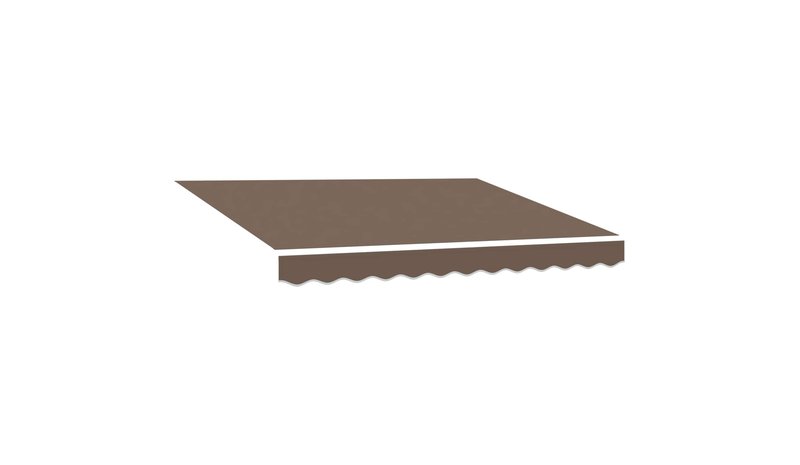 vidaXL Markiisin vaihtokangas Taupe 4 × 3 m Polyesteri