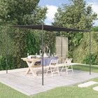 vidaXL Katos antrasiitti 3x3 m 180 g/m² kangas ja teräs