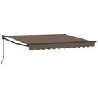 vidaXL Vedettävä markiisi Taupe 3 x 2,5 m