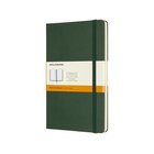 Moleskine Classic, Yksivärinen, Vihreä, 240 arkkia, 70 g/m², Viivapaperi, Kovakantinen