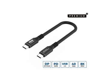 Microconnect USB4CC015 USB cable USB4 Gen 3x2 0.15 m USB C 100 W Black