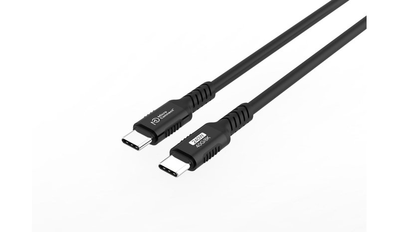 Microconnect MC-USB4-CC40LQ-1.5 USB cable USB4 Gen 3x2 1.5 m USB C 240 W Black