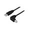 Microconnect USBAB2ANGLE10 USB cable USB 2.0 10 m USB A USB B Black – kuva 1