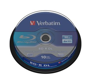 Verbatim 43746 blank Blu-Ray disc BD-R 50 GB 10 pc(s)