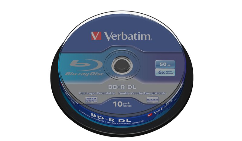 Verbatim 43746 blank Blu-Ray disc BD-R 50 GB 10 pc(s)