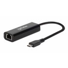 Manhattan USB-C to 2.5GBASE-T Gigabit (10/100/1000 Mbps & 2.5 Gbps) RJ45 Network Adapter, Multi-Gigabit Ethernet, Black, Three Year Warranty, Equivalent to US2GC30