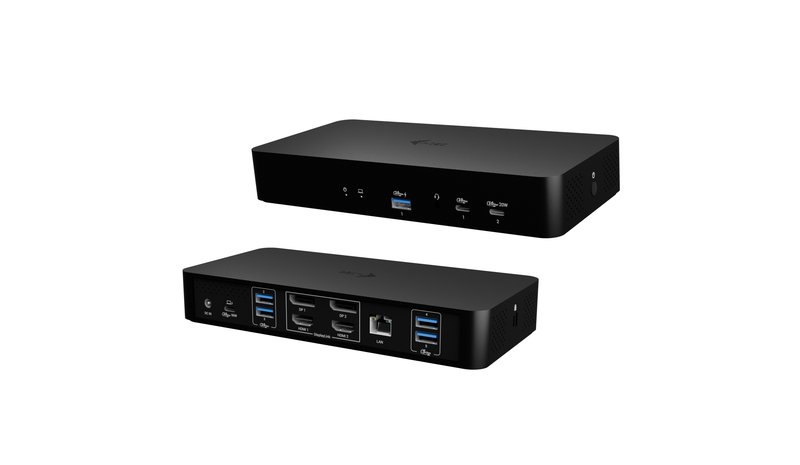 i-tec Universal Intelligent Dual Display Docking Station + Power Delivery 100W