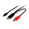 StarTech.com 6 ft USB Y Cable for External Hard Drive - USB A to mini B – kuva 1