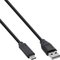 InLine USB 2.0 Cable, USB-C male / USB-A male, black, 1.5m – kuva 1