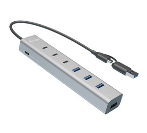i-tec USB-C/USB-A Charging Metal HUB 7 port (3x USB-C, 4x USB-A)