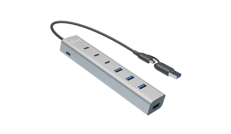 i-tec USB-C/USB-A Charging Metal HUB 7 port (3x USB-C, 4x USB-A)