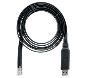 QNAP CAB-CONSOLE-URJ45-1M8 USB cable 1.8 m RJ-45 USB A Black