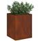 vidaXL Puutarha ruukku Ruosteinen 50 x 32 x 40 cm Corten-teräs – kuva 4