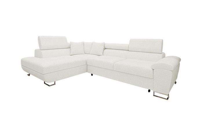 Reginia 3-sits Hörnbäddsoffa White -