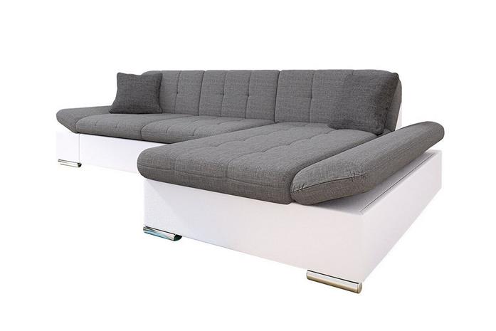 Kintore 3-sits Hörnsoffa Light Grey/White -