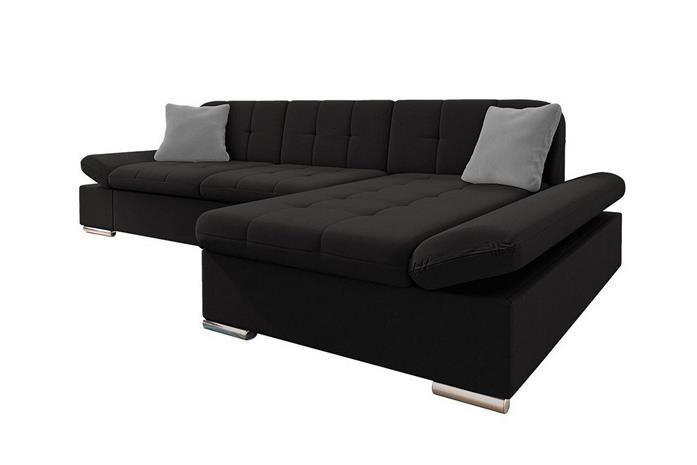 Kintore 3-sits Hörnsoffa Black -