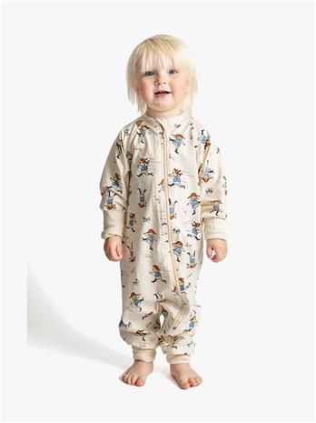 Geggamoja Pyjama Peppi Pitkätossu, Beige, 74-80