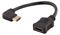 DELTACO Flexible HDMI adapter 0.2m right-angled. – kuva 8