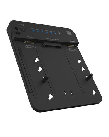 ICY BOX - HDD / SSD docking station - clone function - M.2 NVMe Card / SATA 6Gb/s - USB 3.2 (Gen 2)