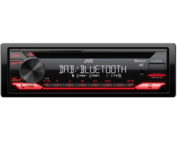 JVC KD-DB622BT 1-DIN Car Stereo Bluetooth CD DAB+