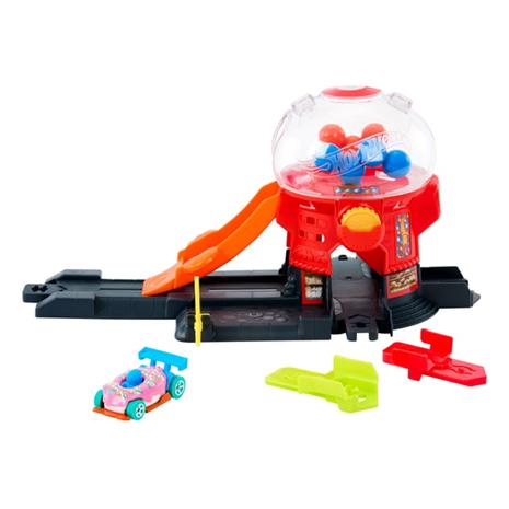 Hot Wheels City Downtown Leikkisetti autolla, yli 4-vuotiaille