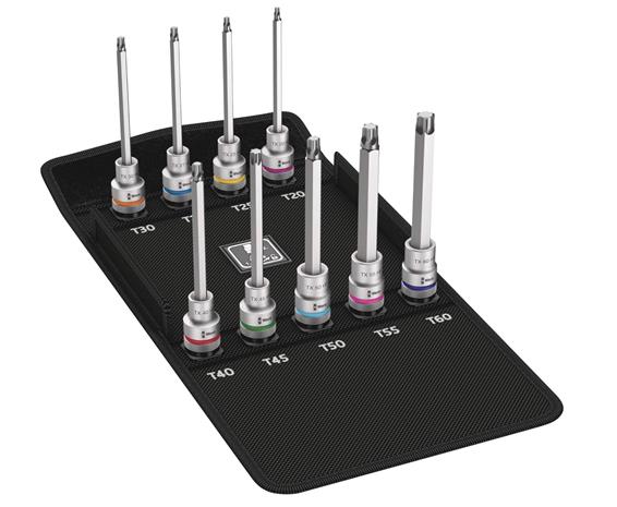Hylsysarja Wera 8767 C HF 3; 1/2''; T20-T60; 9 kpl.