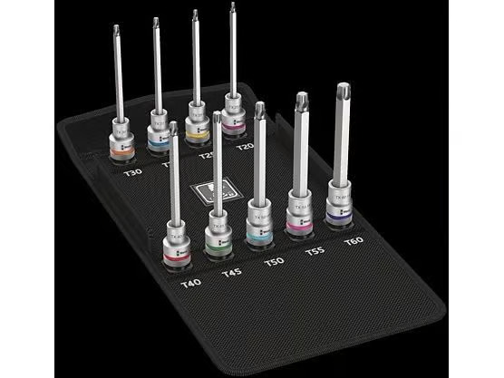 Hylsysarja Wera 8767 C HF 3; 1/2''; T20-T60; 9 kpl.