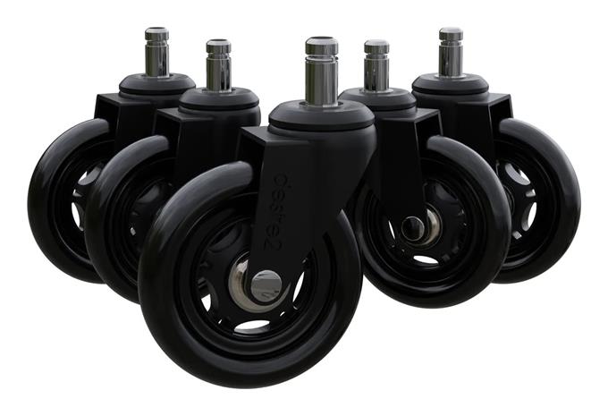 Desire2 Swivel Castor Wheels Universal Chairs 22mm 5-pack