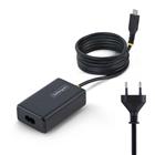 StarTech.com 65W USB-C Laptop Charger, 1.5m Tethered USB-C Cable, Power Adapter Brick for Dell, XPS, HP ProBook, MacBook Pro, Microsoft Surface Pro