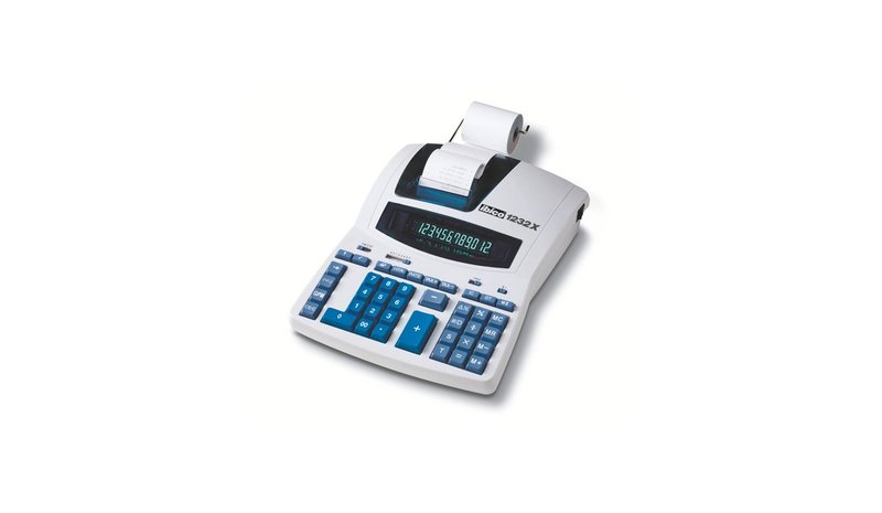 Rexel Printing Calculator Ibico 1232X Professional 12-digit